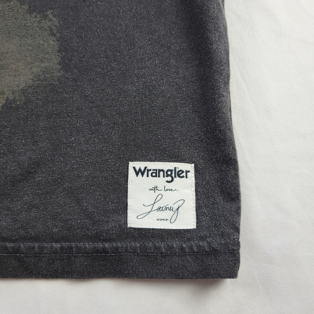 Wrangler x Lainey Wilson Watercolor Horse Short Sleeve Oversized Tee Large - Picture 4 of 12